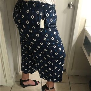 Blue pants 100% Rayon